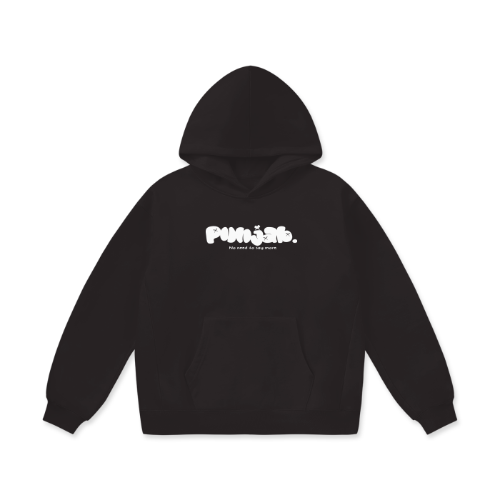 PUNJAB BUBBLE TEXT OVERSIZED HOODIE