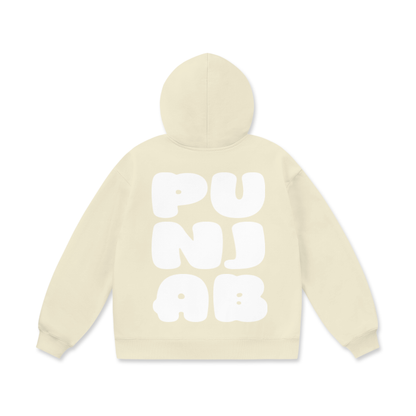 PUNJAB BUBBLE TEXT OVERSIZED HOODIE