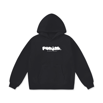 PUNJAB BUBBLE TEXT OVERSIZED HOODIE