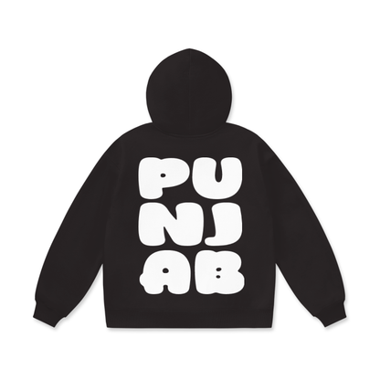 PUNJAB BUBBLE TEXT OVERSIZED HOODIE